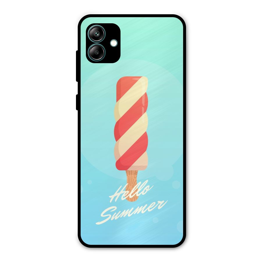 Hello Summer Metal Back Case for Galaxy A04