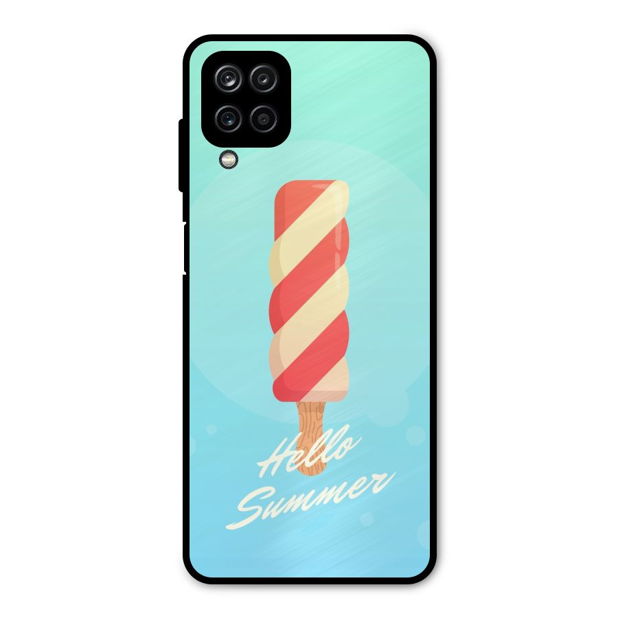 Hello Summer Metal Back Case for Galaxy A12