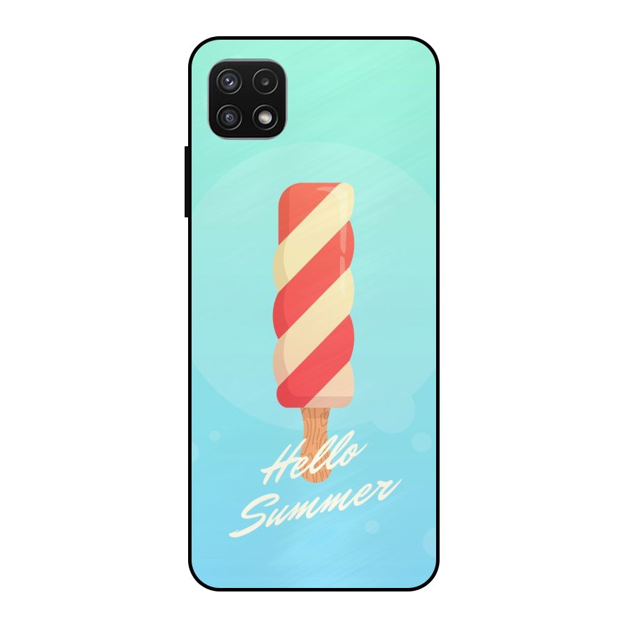 Hello Summer Metal Back Case for Galaxy A22 5G