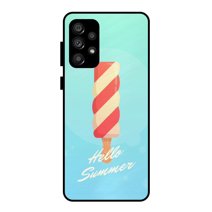 Hello Summer Metal Back Case for Galaxy A73 5G