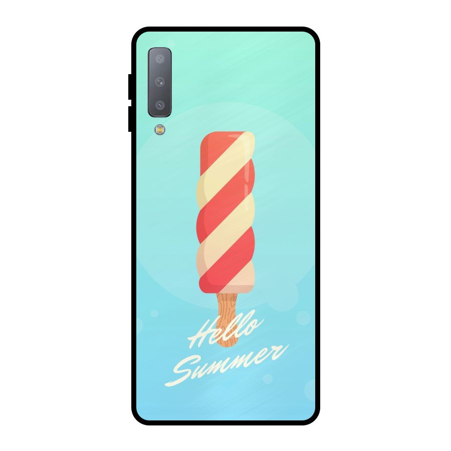 Hello Summer Metal Back Case for Galaxy A7 (2018)