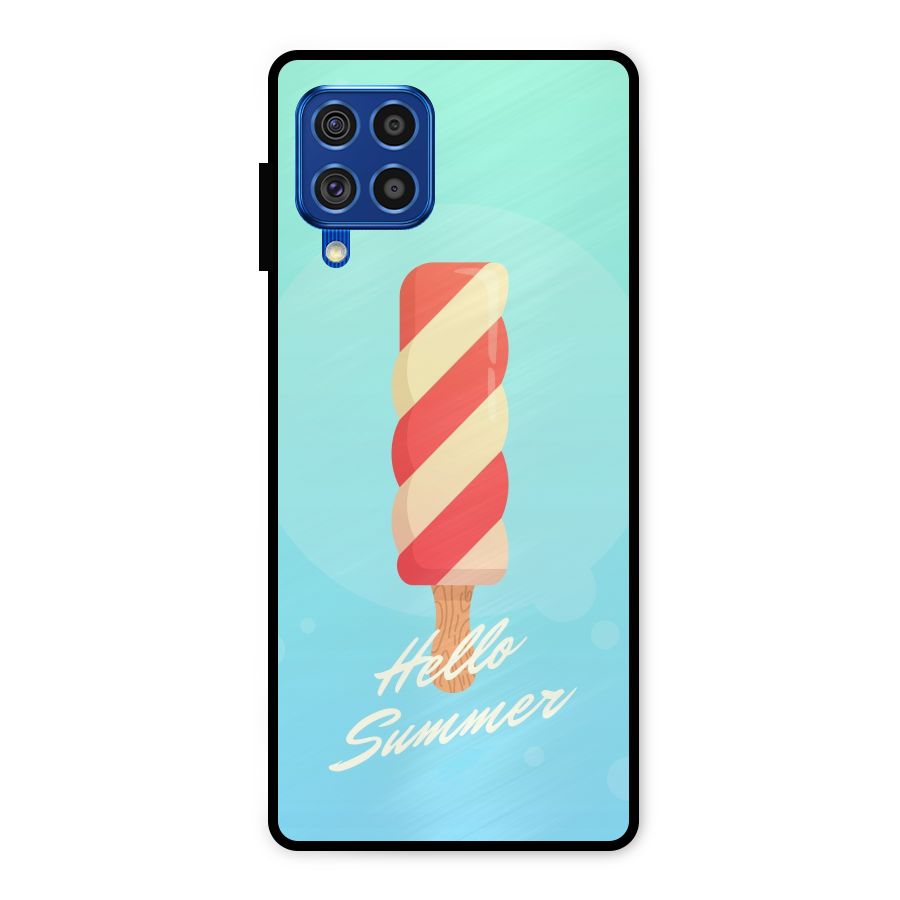 Hello Summer Metal Back Case for Galaxy F62