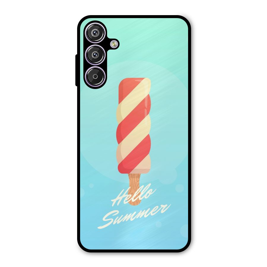 Hello Summer Metal Back Case for Galaxy M15