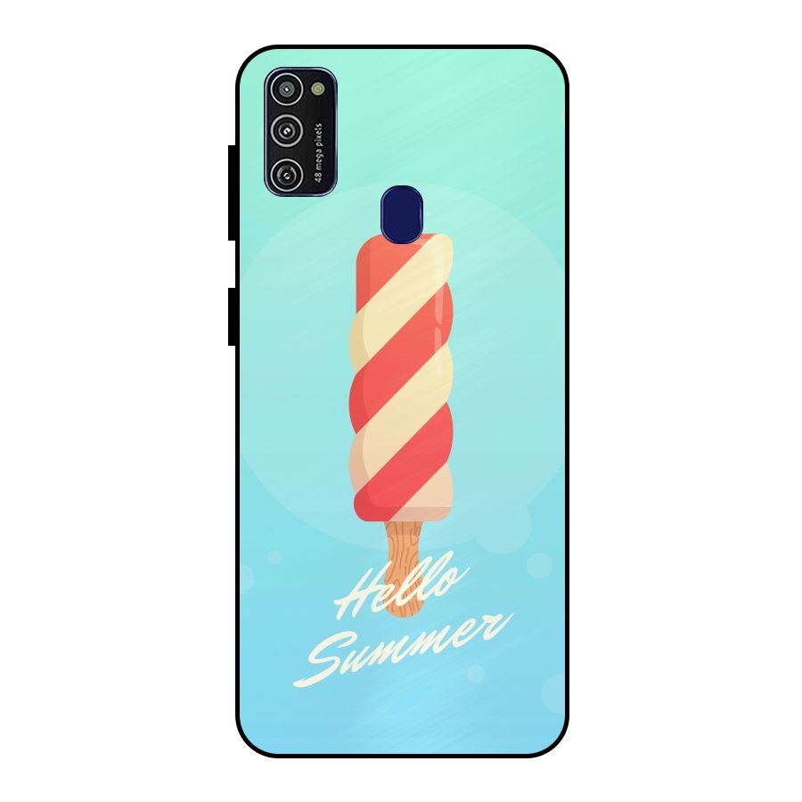 Hello Summer Metal Back Case for Galaxy M21