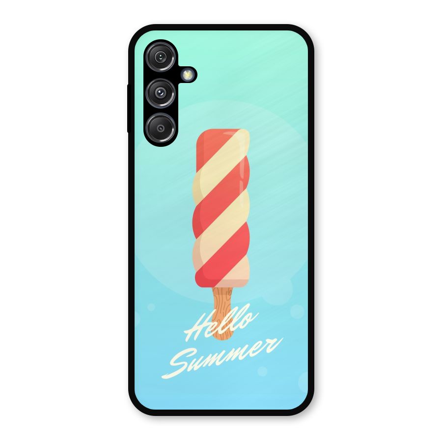 Hello Summer Metal Back Case for Galaxy M34 5G