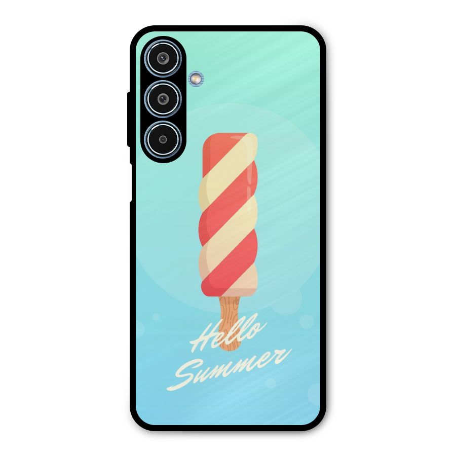 Hello Summer Metal Back Case for Galaxy M35
