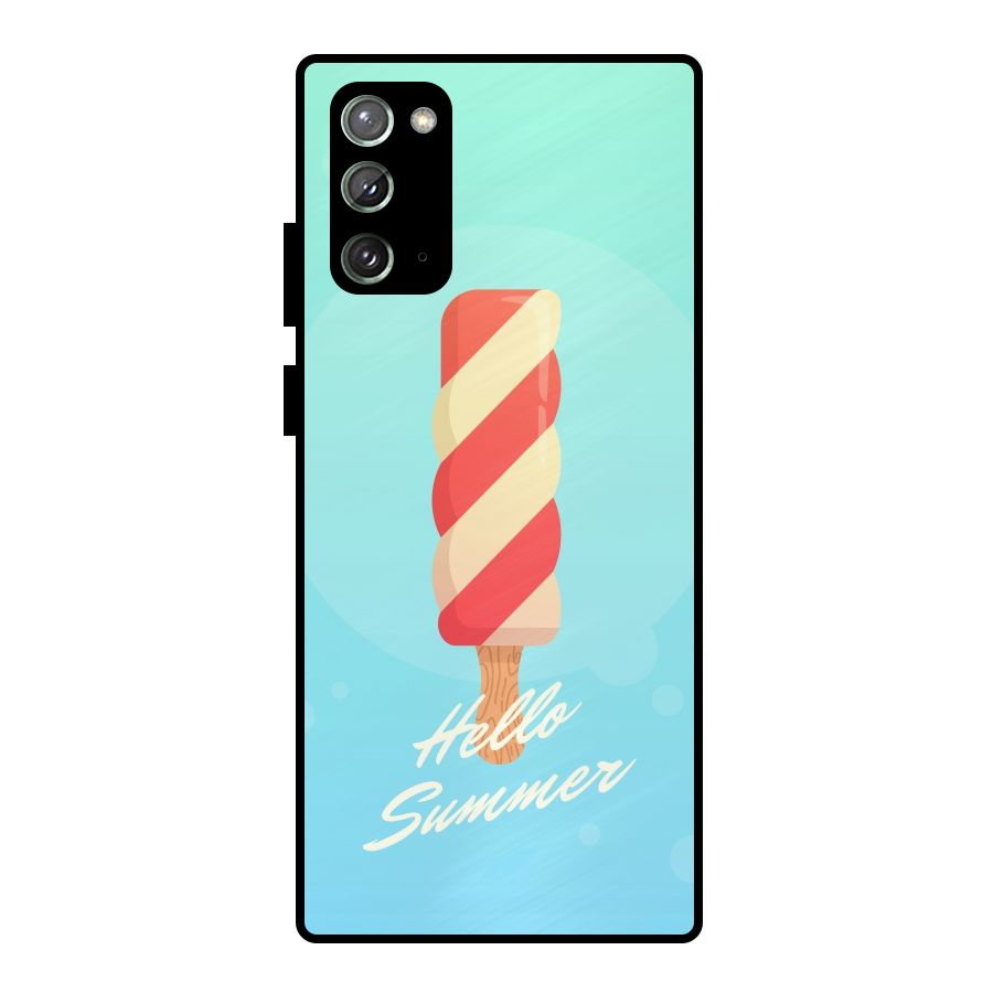 Hello Summer Metal Back Case for Galaxy Note 20