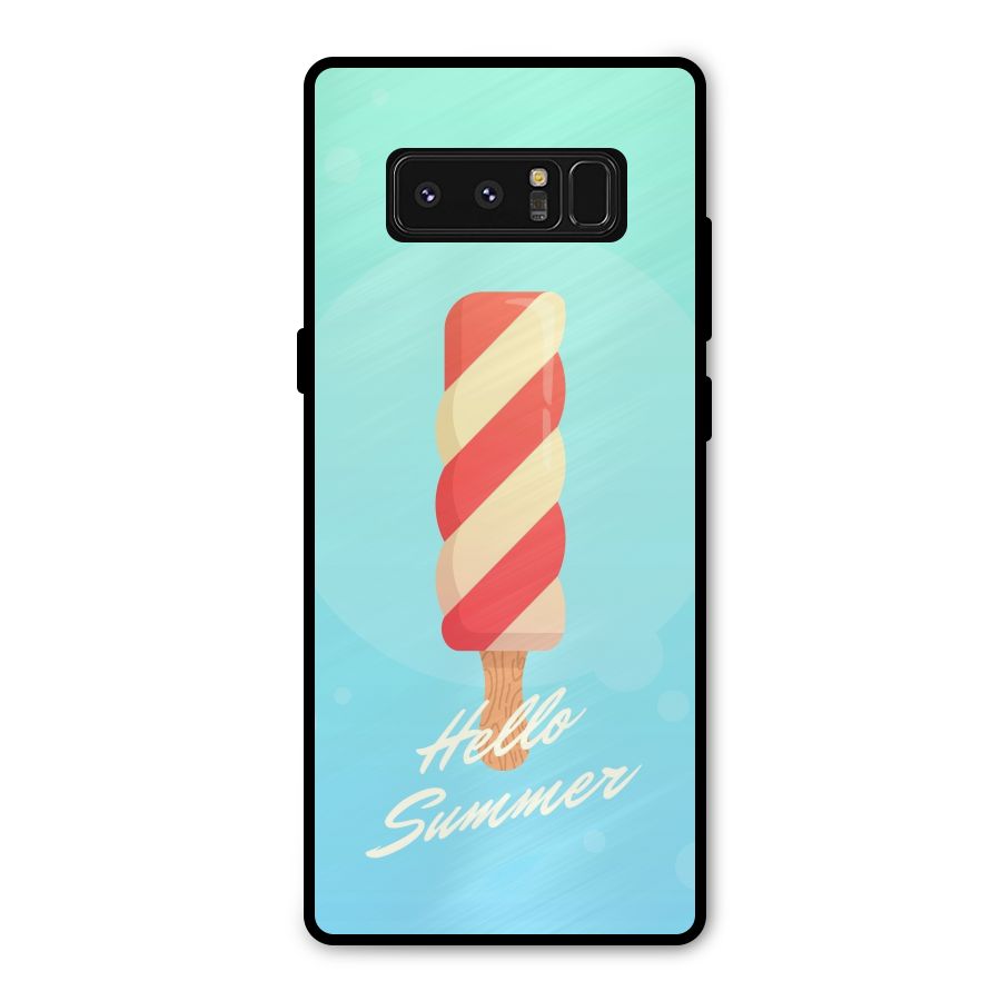 Hello Summer Metal Back Case for Galaxy Note 8