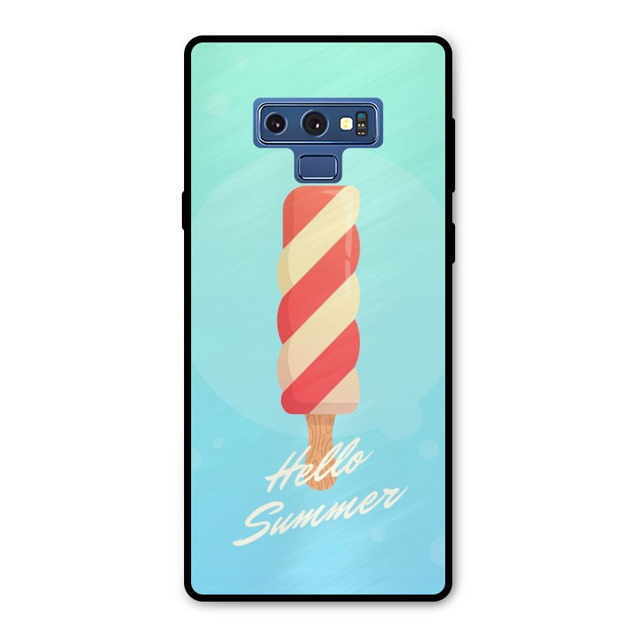Hello Summer Metal Back Case for Galaxy Note 9
