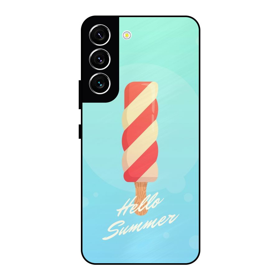 Hello Summer Metal Back Case for Galaxy S22 5G