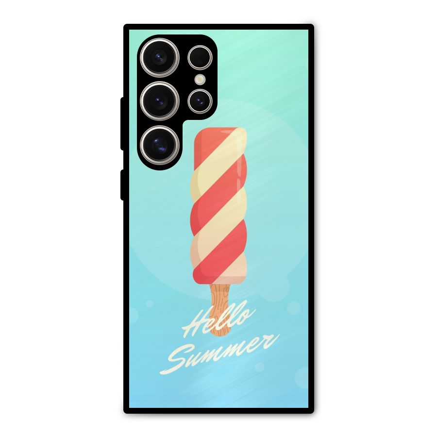 Hello Summer Metal Back Case for Galaxy S24 Ultra