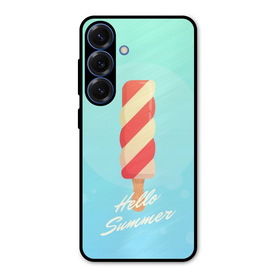 Hello Summer Metal Back Case for Galaxy S25