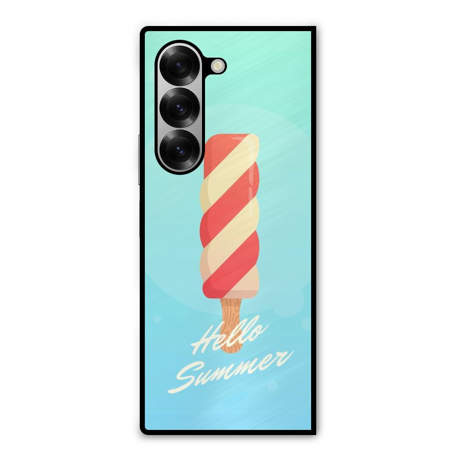 Hello Summer Metal Back Case for Galaxy Z Fold6