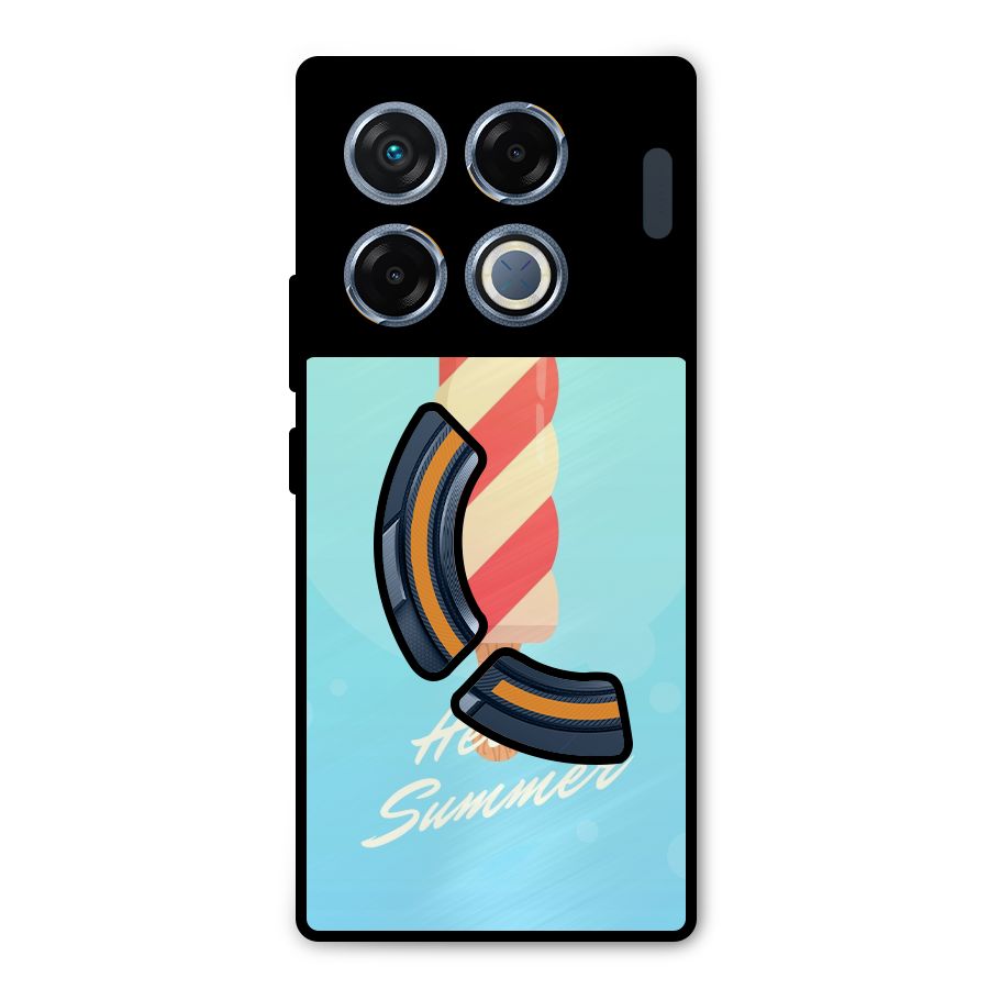 Hello Summer Metal Back Case for Infinix GT 20 Pro