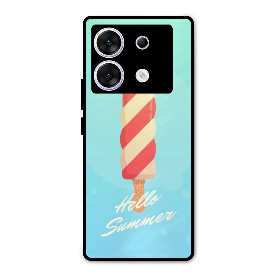 Hello Summer Metal Back Case for Infinix Zero 30 5G