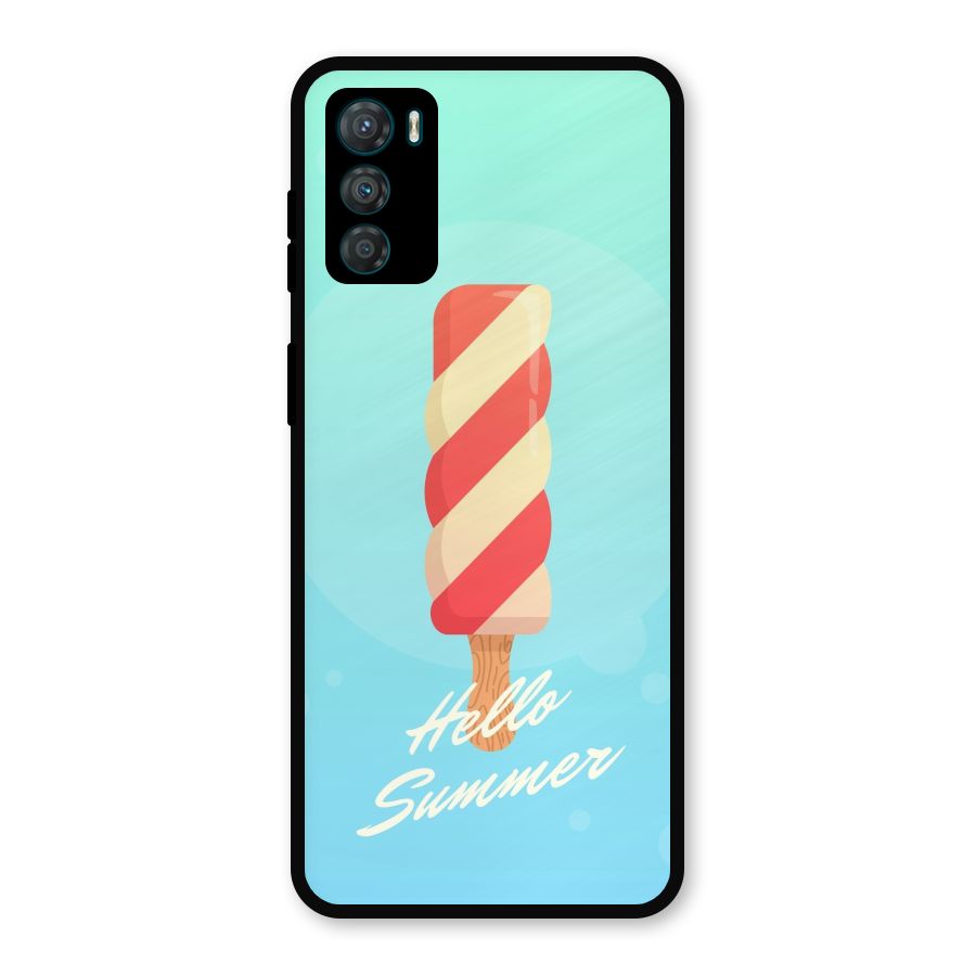 Hello Summer Metal Back Case for Moto G42