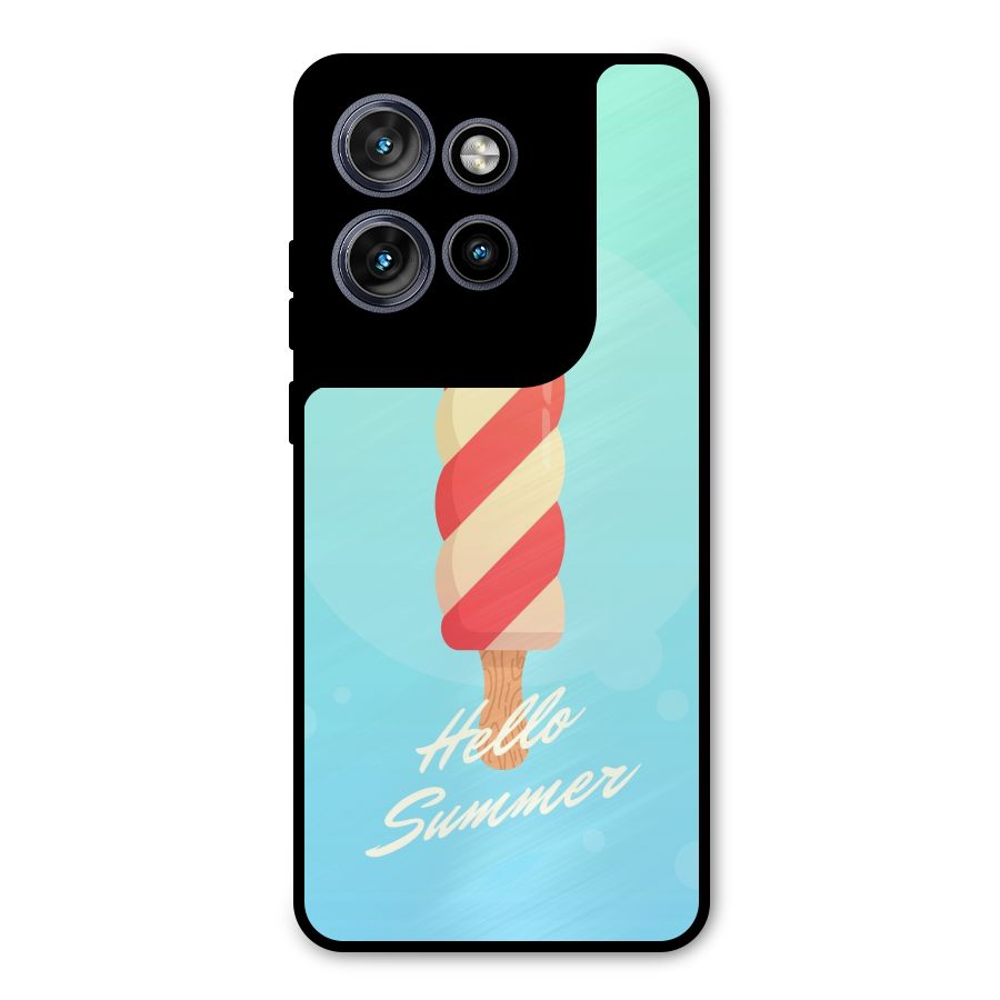 Hello Summer Metal Back Case for Motorola Edge 50 Neo