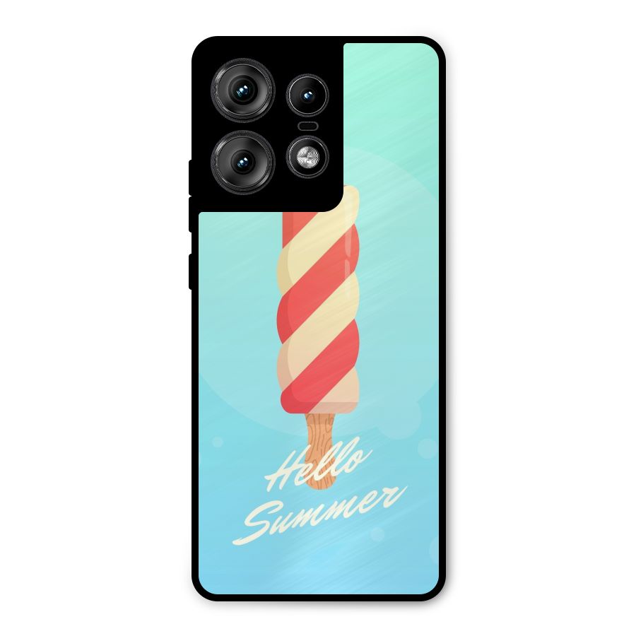 Hello Summer Metal Back Case for Motorola Edge 50 Pro