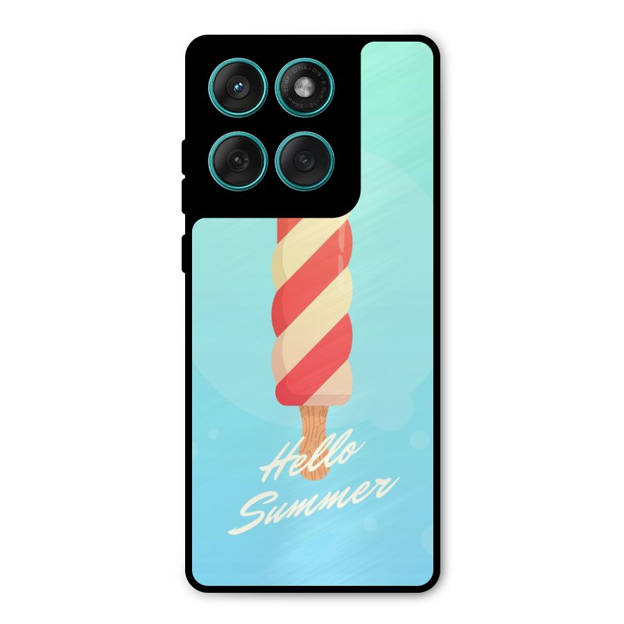 Hello Summer Metal Back Case for Motorola Edge 60 Fusion