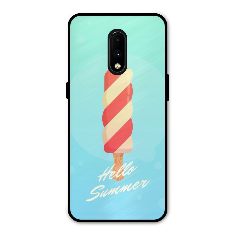 Hello Summer Metal Back Case for OnePlus 7