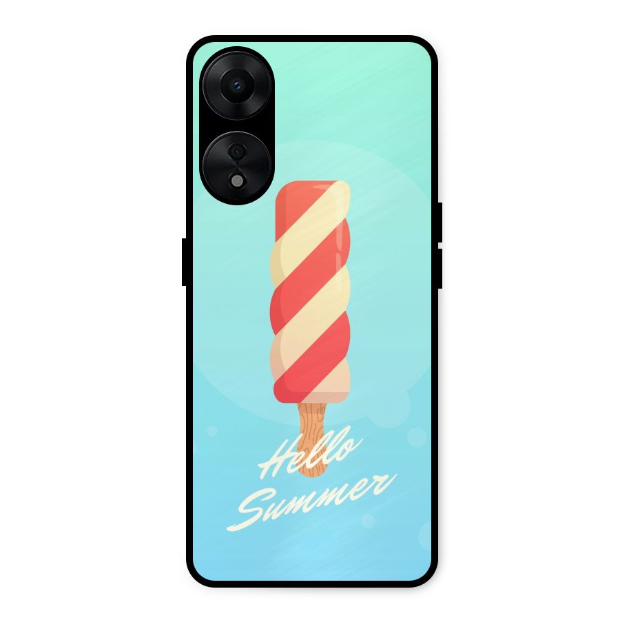 Hello Summer Metal Back Case for Oppo A78 5G