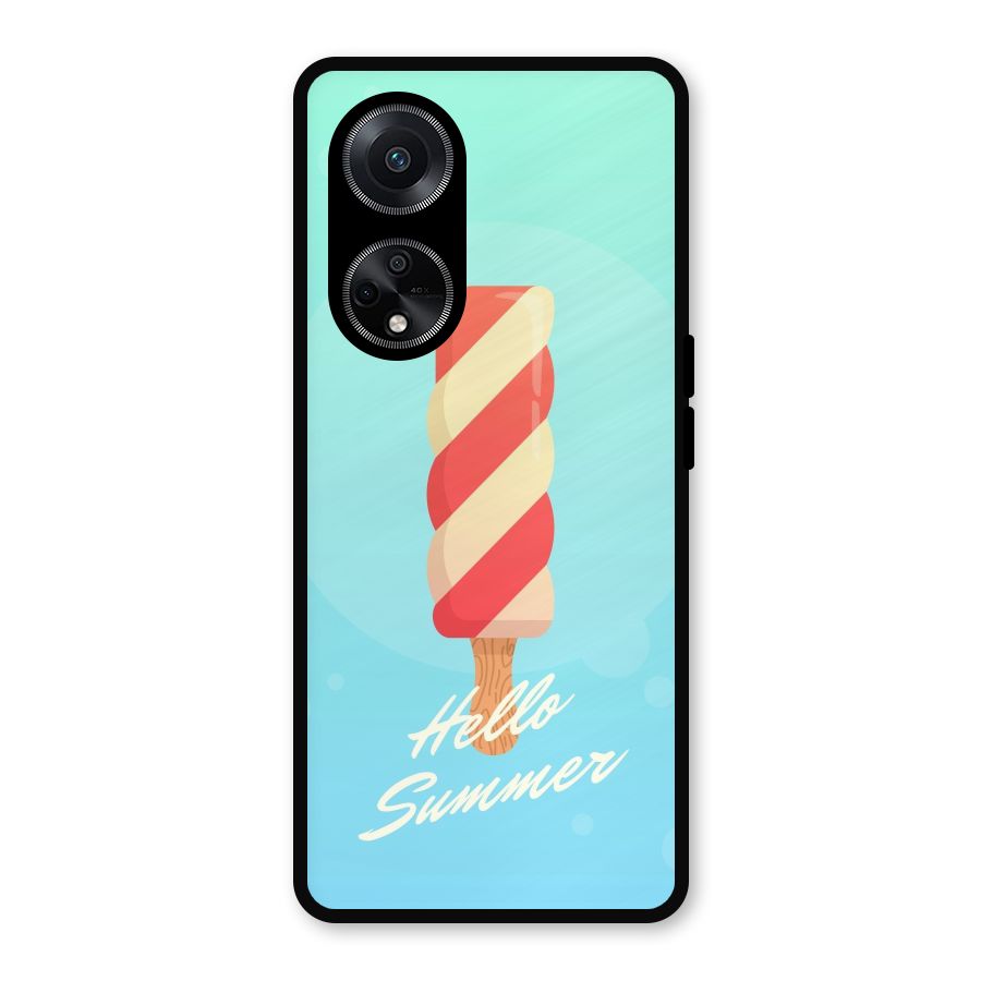 Hello Summer Metal Back Case for Oppo F23