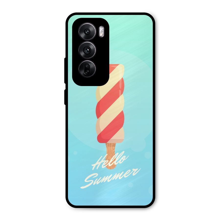 Hello Summer Metal Back Case for Oppo Reno12