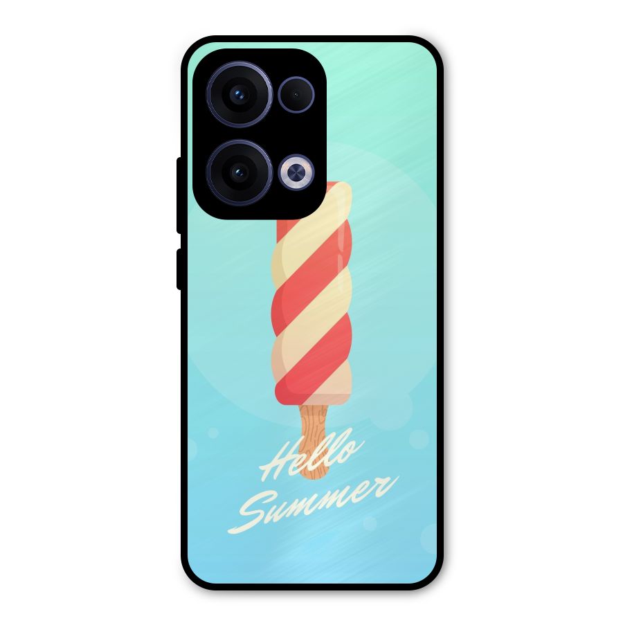 Hello Summer Metal Back Case for Oppo Reno13