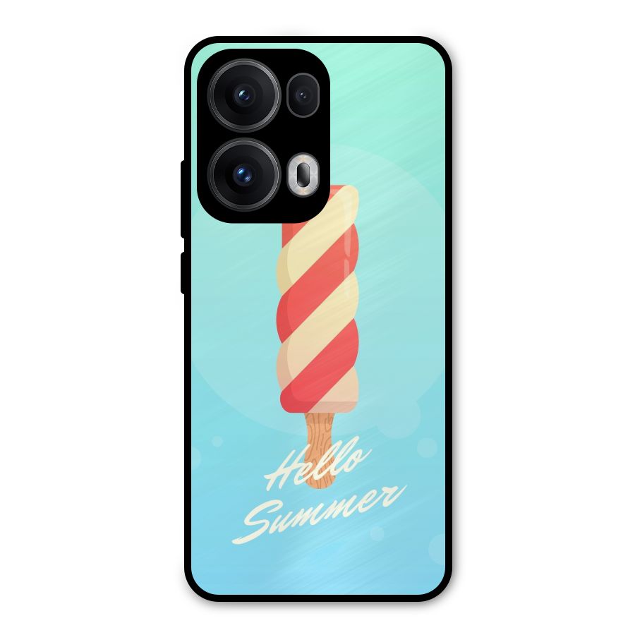 Hello Summer Metal Back Case for Oppo Reno13 Pro