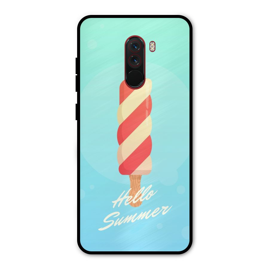 Hello Summer Metal Back Case for Poco F1