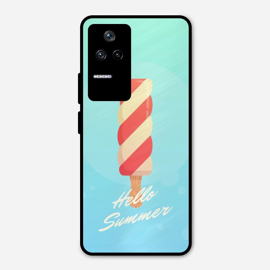 Hello Summer Metal Back Case for Poco F4 5G