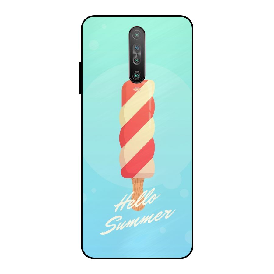 Hello Summer Metal Back Case for Poco X2