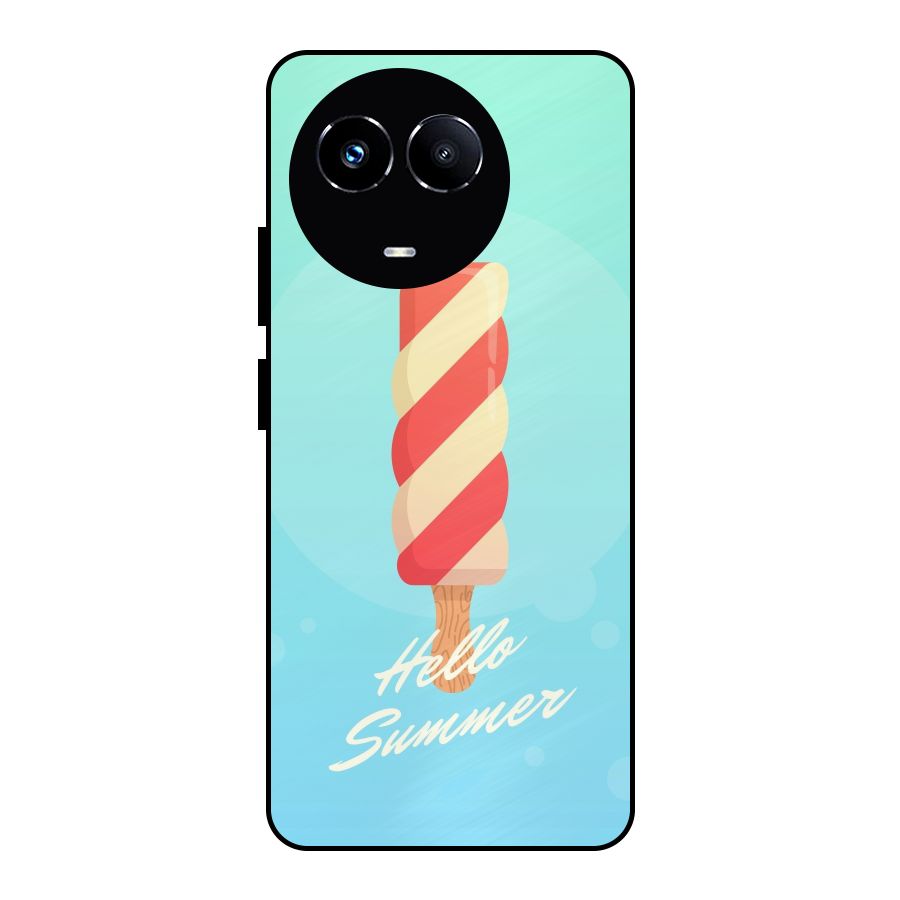 Hello Summer Metal Back Case for Realme 11 5G