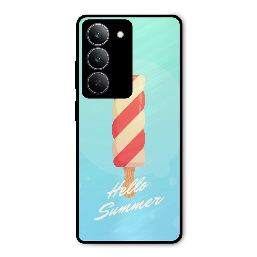 Hello Summer Metal Back Case for Realme 14x