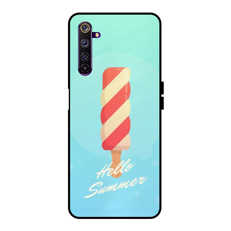 Hello Summer Metal Back Case for Realme 6 Pro