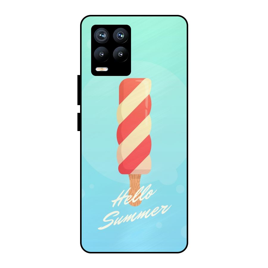 Hello Summer Metal Back Case for Realme 8