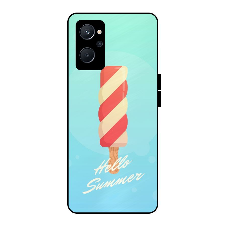 Hello Summer Metal Back Case for Realme 9i 5G