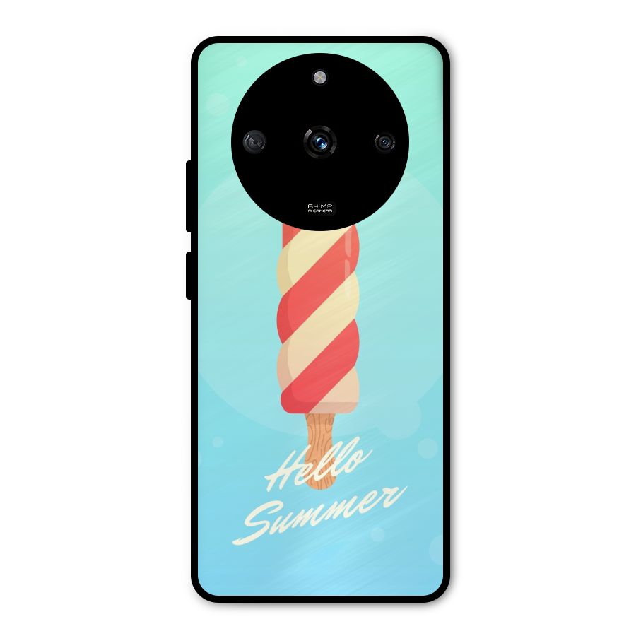 Hello Summer Metal Back Case for Realme Narzo 60 5G