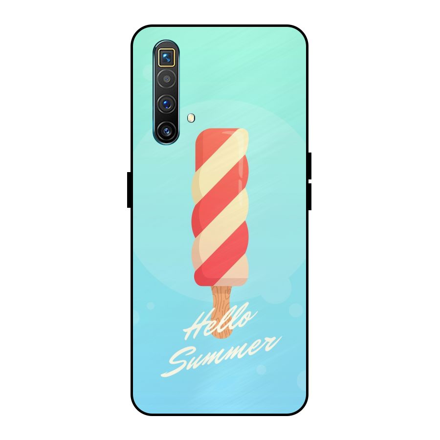 Hello Summer Metal Back Case for Realme X3