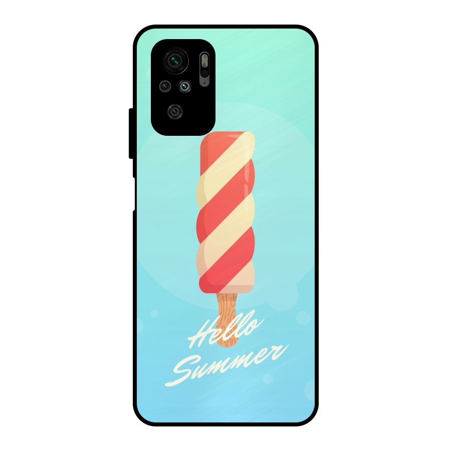 Hello Summer Metal Back Case for Redmi Note 11 SE