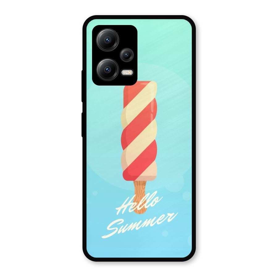 Hello Summer Metal Back Case for Redmi Note 12 5G