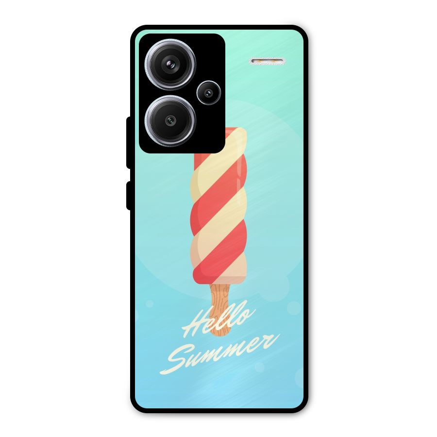 Hello Summer Metal Back Case for Redmi Note 13 Pro Plus