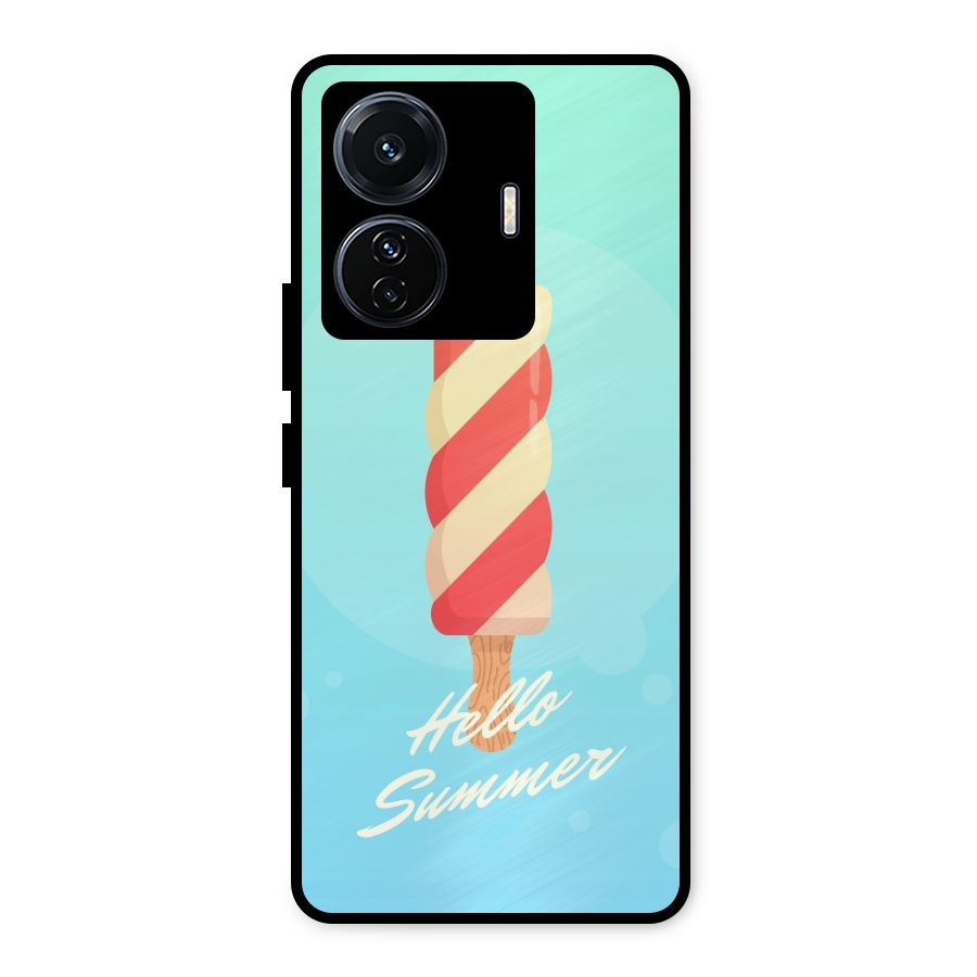 Hello Summer Metal Back Case for Vivo T1 Pro