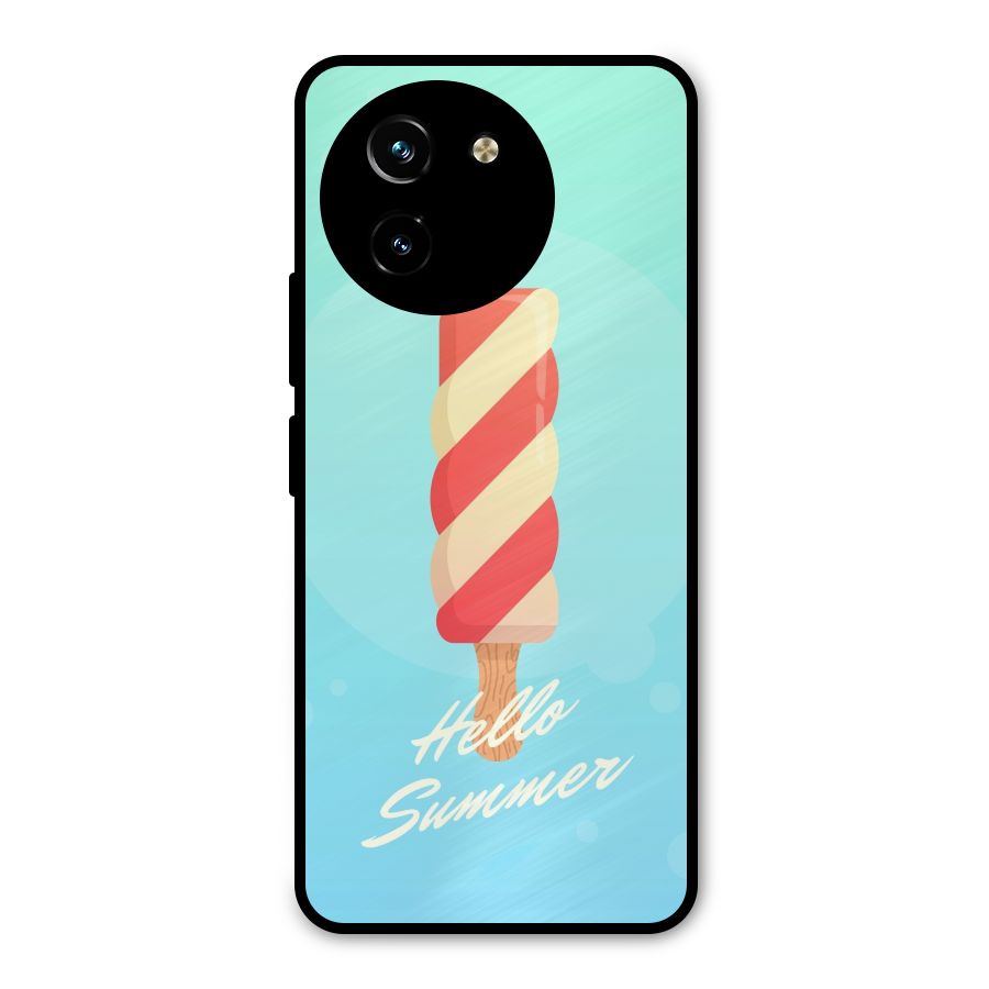 Hello Summer Metal Back Case for Vivo T3x
