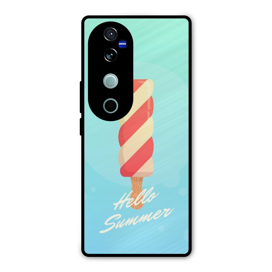Hello Summer Metal Back Case for Vivo V40 Pro