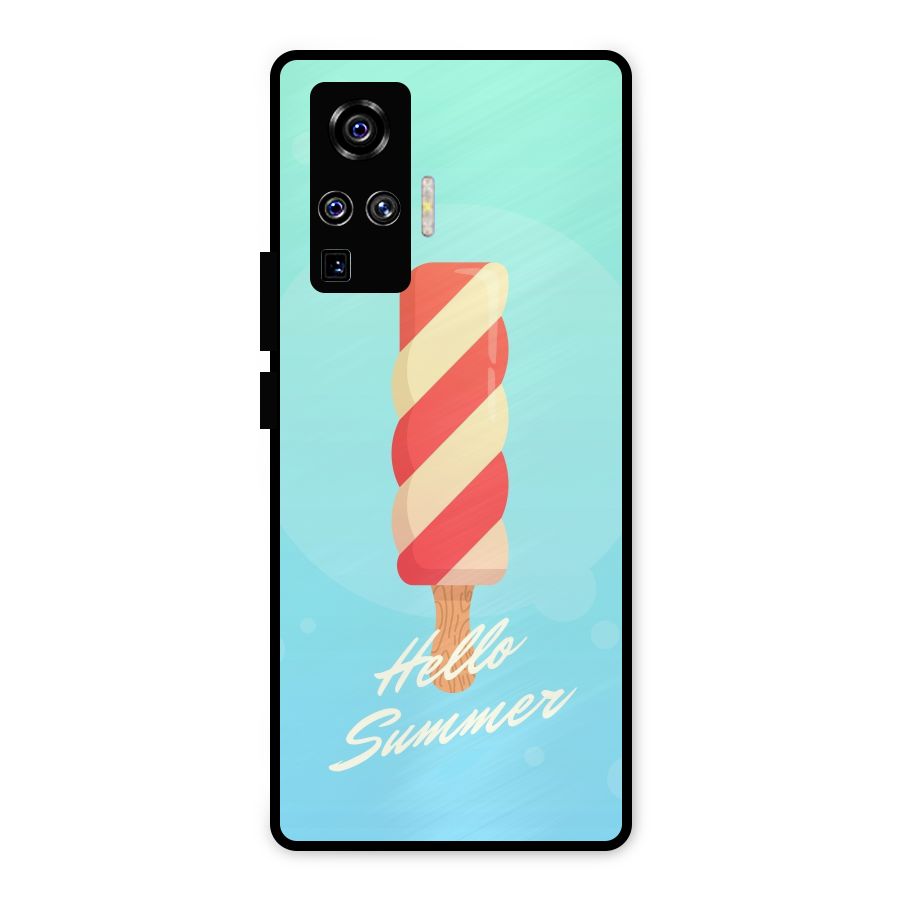 Hello Summer Metal Back Case for Vivo X50 Pro