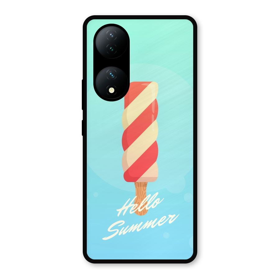 Hello Summer Metal Back Case for Vivo Y100a