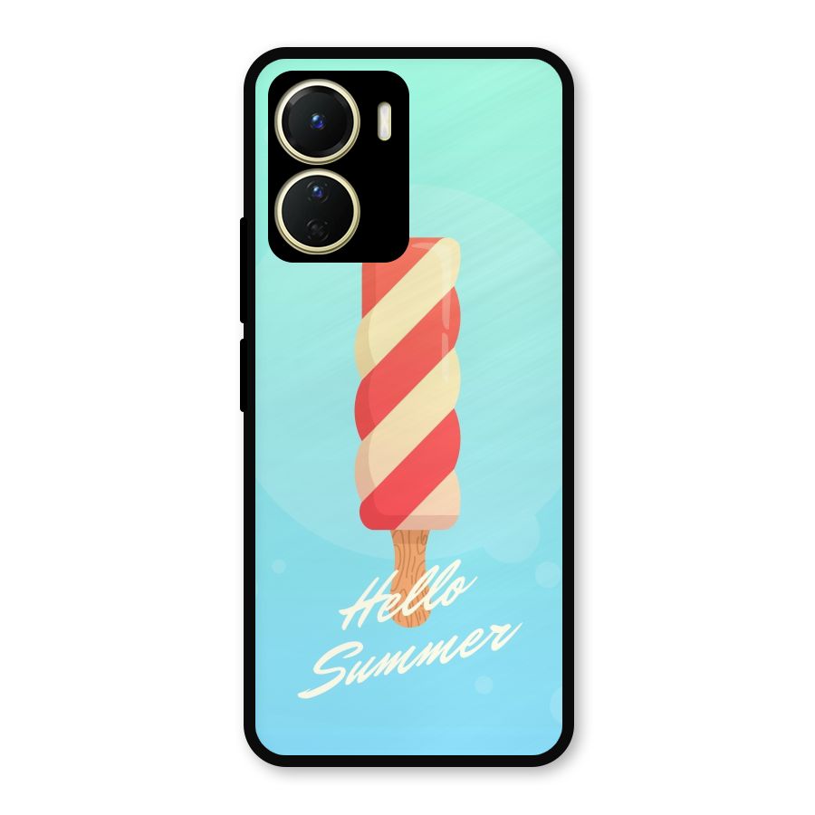 Hello Summer Metal Back Case for Vivo Y16
