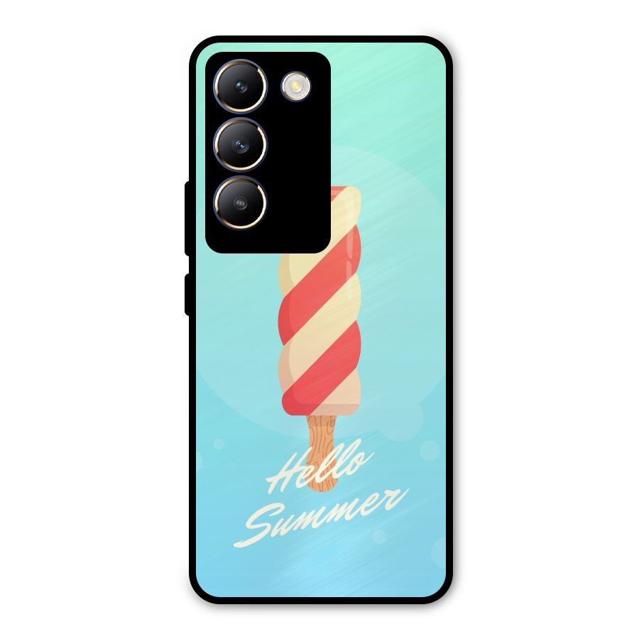 Hello Summer Metal Back Case for Vivo Y200e