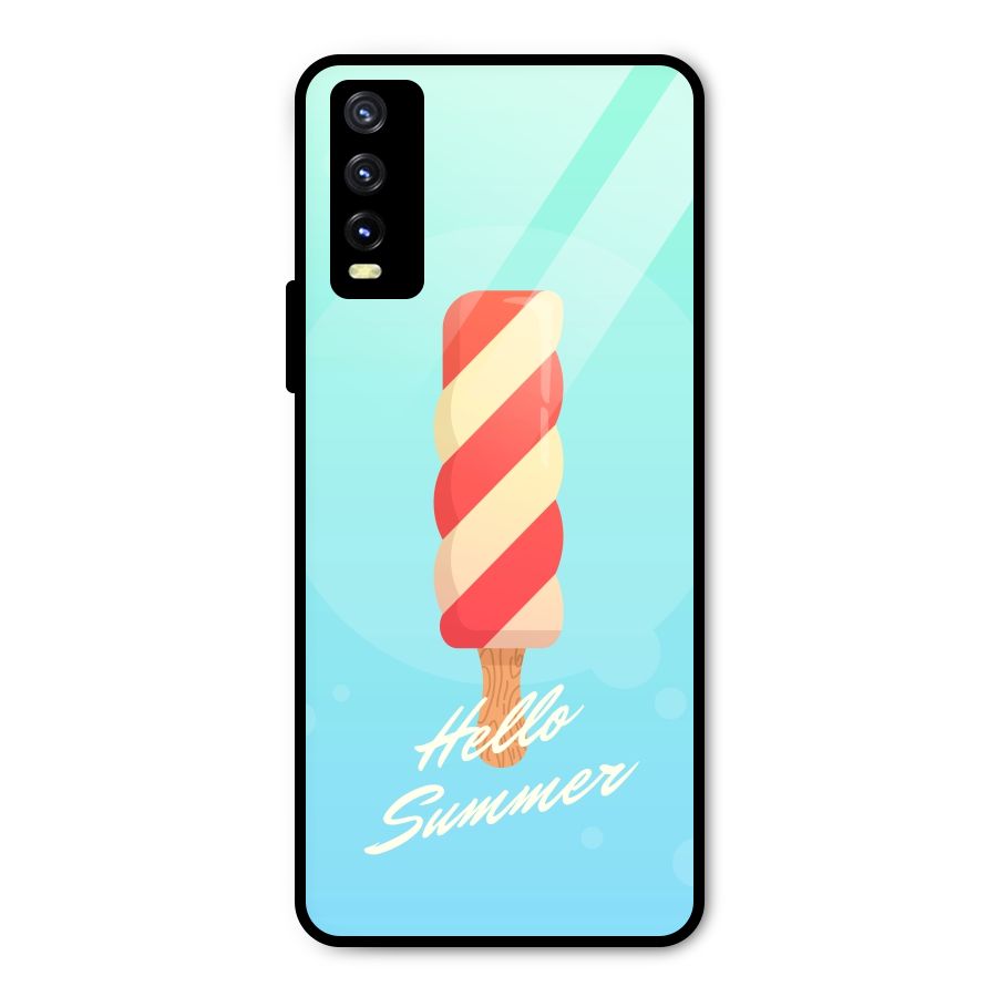 Hello Summer Metal Back Case for Vivo Y20t